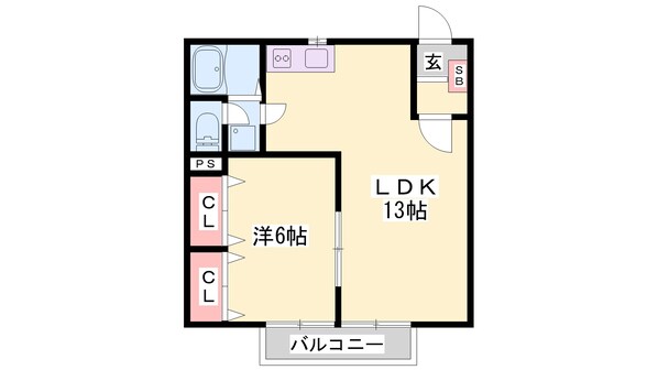 本黒田駅 徒歩10分 2階の物件間取画像